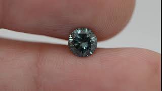 Loose Round Cut Diamond Fancy Vivid Green 0.63 Carat VS1