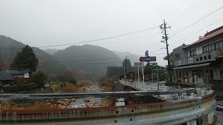 岡山県道445号下和奥津川西線　ウド坂～山乗渓谷～狭坂山越