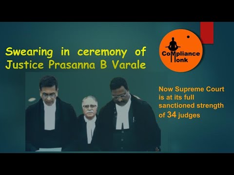 Swearing In Ceremony Of Justice Prasanna B Varale As A Judge Of The ...