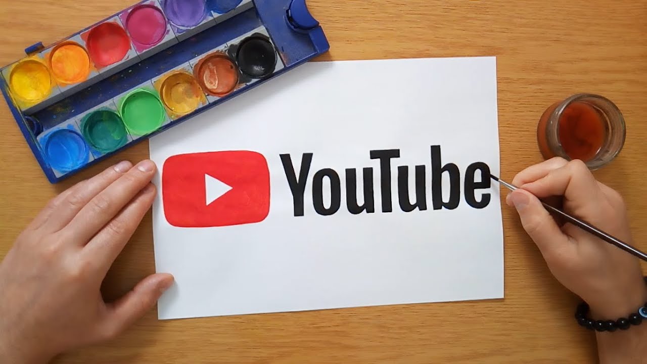 How To Draw The YouTube Logo - YouTube