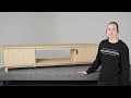 Walker Edison | Assembly Tips | Arundo Mid-Century Modern Scandinavian 2-Door Reeded TV Stand