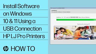 Install Software on Windows 10 & 11 Using a USB Connection | HP LaserJet Pro Printers | HP Support