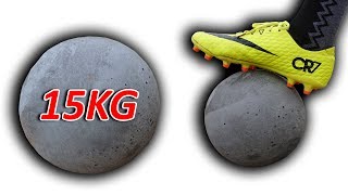 NTN - Thử Thách Đá Bóng Bê Tông (Play soccer with 15 kgs concrete ball)