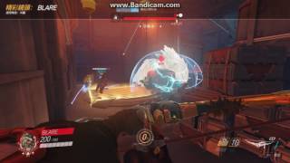 鬥陣特攻 Overwatch - 半藏4連殺【會轉彎的箭】一甩成魔 ＜精彩回顧＞