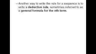 Lesson 6.1 Patterns and Sequences