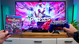 MARVEL'S GUARDIANS OF THE GALAXY-  PS4 SLIM  Unboxing and POV Gameplay Test