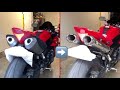 YAMAHA YZF R1 RN22 STOCK vs TWO BROTHERS Exhaust Sound !