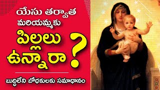 Mother Mary - Other Children: మరియమ్మకు యేసు కాకుండా వేరే పిల్లలు ఉన్నారా !