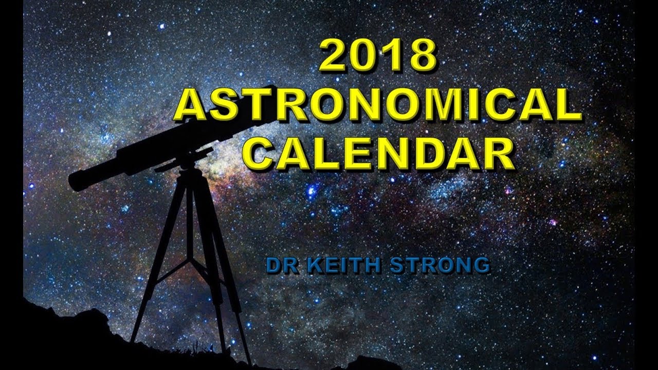 2018 ASTRO CALENDAR - YouTube