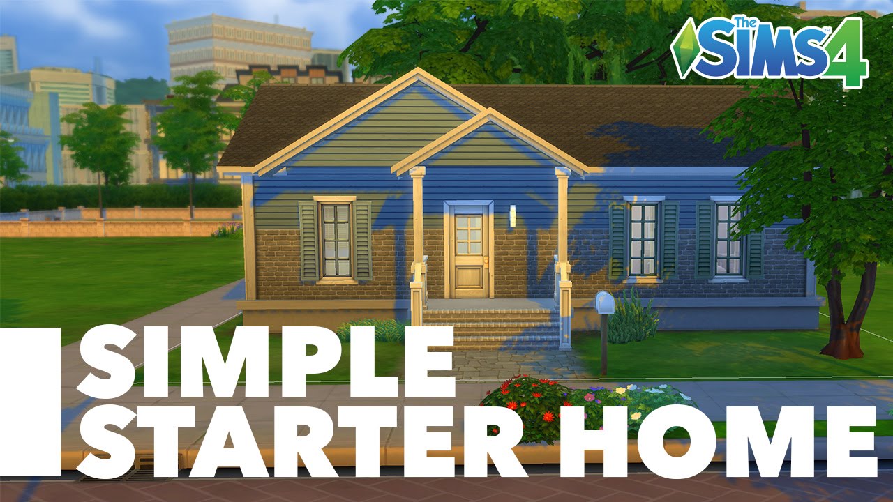 The Sims 4 Speed Build Simple Starter Home Youtube