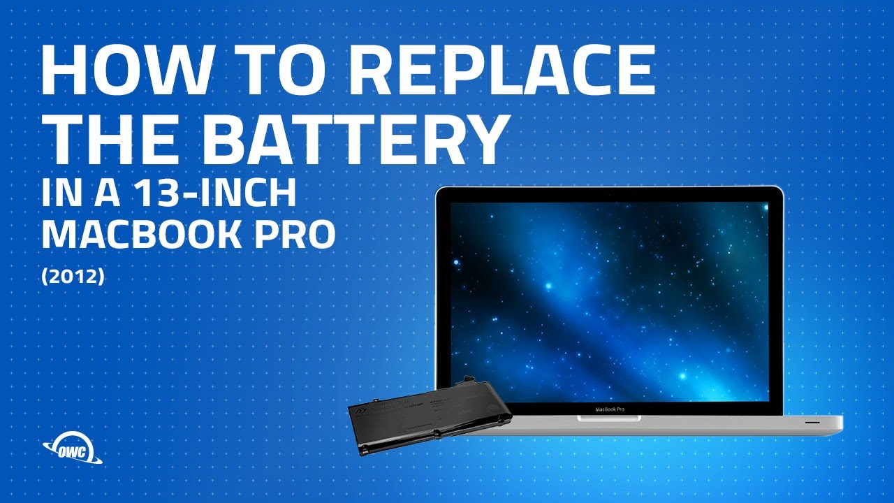 How To Replace The Battery In A 13-inch MacBook Pro 2012 (MacBookPro10 ...