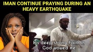 This is Iman! Heavy earthquake during prayer in Indonesia while the iman continue reciting