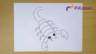 How to Draw a Scorpion easy step