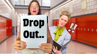 We let our TEENAGER drop out of HIGH SCHOOL!!