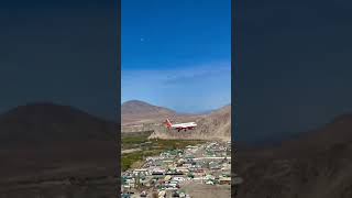 Mountain side Airport, amazing views😍, flight landing video🛬. #shorts #aviation Video