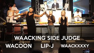 REAL CHAMPS vol.1 WAACKING SIDE JUDGE SHOW) WACOON, WAACXXXY, LIP J