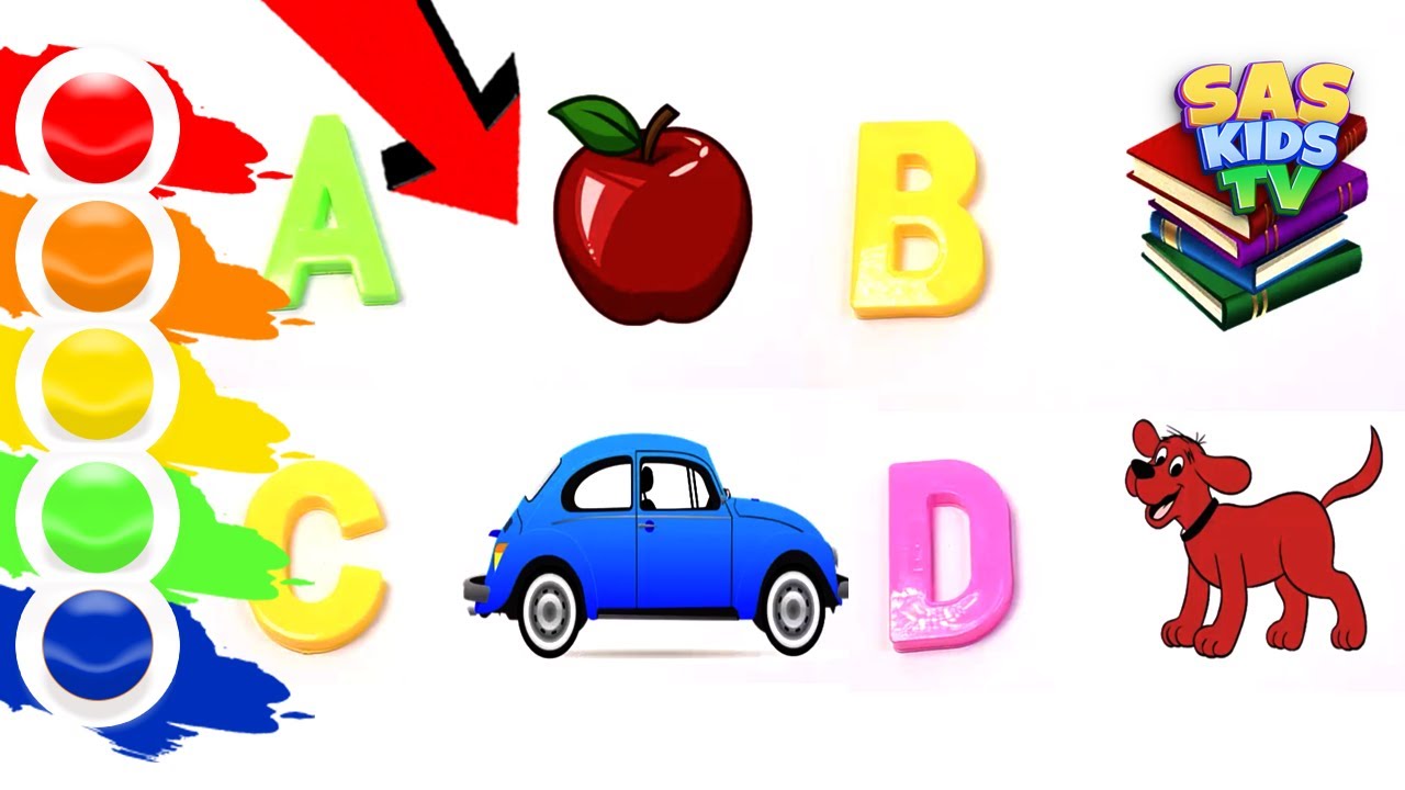 A For Apple B For Ball C For Cat Phonics Alphabets English Abc Song ...