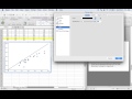 How to construct a scatterplot with a line of equality in excel