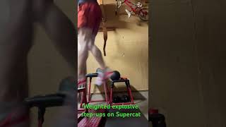 Explosive unilateral work on the #Supercat #plyometrics #unilateraltraining #verticaljumptraining