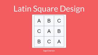 Latin Square Designs