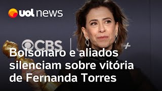 Globo de Ouro: Bolsonaro e aliados silenciam sobre vitória de Fernanda Torres por 'Ainda Estou Aqui'