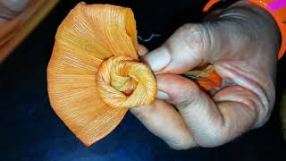 Corn husk flower 🤔😊