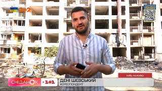 У столиці відновлюють будинки, які постраждали від навали окупантів