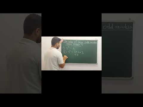 Is the cube of any odd number is odd?