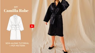 DIY Camilla Kimono Robe Tutorial - tintofmintPATTERNS