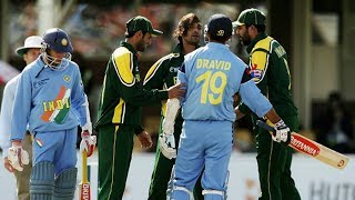Cricket Fight - Shoaib Akhtar vs Rahul Dravid || India VS Pakistan Cricket
