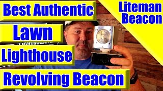 Lawn Lighthouse Revolving Beacon - Liteman Rotating Beacon Light