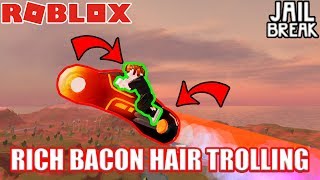 Playing As Rich Bacon Hair Roblox Jailbreak Getplaypk - playing as rich bacon hair roblox jailbreak