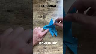 EASY F14 TOMCAT FIGHTER JET ORIGAMI | TOP GUN MAVERICK ORIGAMI | AIRPLANE ORIGAMI | HOW TO FOLD