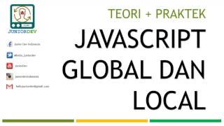 Jangkauan / Scope Global dan Local Variabel - Object - Fungsi | Tutorial Javascript (part 7)