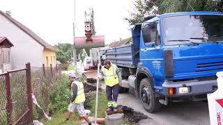 2019 09 13 Výstavba chodníku Bystřice   Líšno