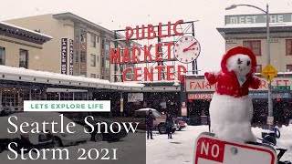 The Great Snow Storm of Seattle in 2021