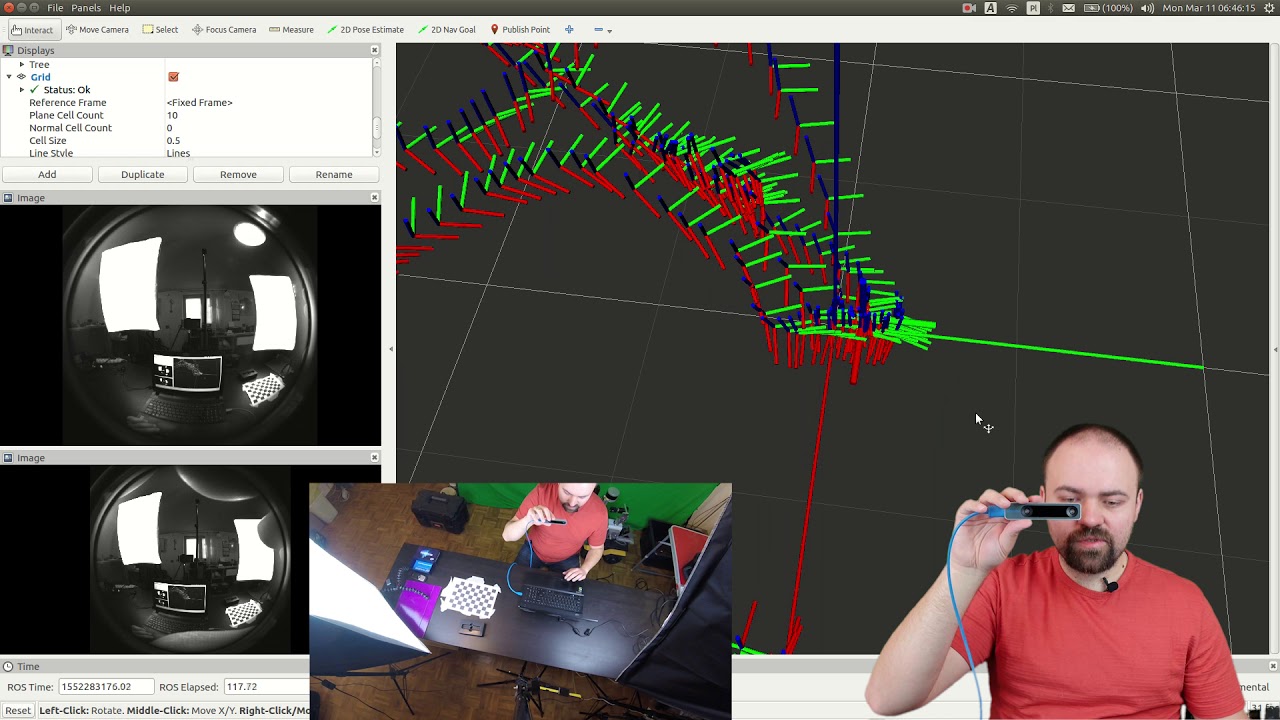 Intel Realsense T265 Tracking Camera Test - ROS Driver - YouTube