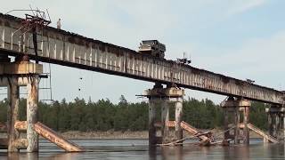 Baikal–Amur Mainline Bridge Over Vitim River Russia БАМ Мост через реку Витим