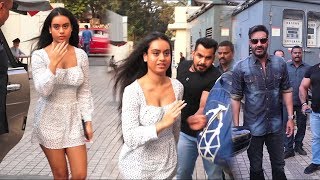 Ajay Devgan's daughter Nysa Devgan Scared From Media And Fans At Tanhaji Screening