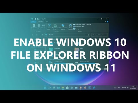 How to enable Classic Windows 10 File Explorer Ribbon in Windows 11?