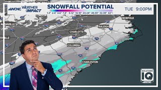 Here's why the coast is forecast to get more snow than Charlotte | Weather IQ