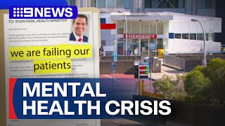 Leaked documents reveal 88-hour wait times for mental health patients | 9 News Australia