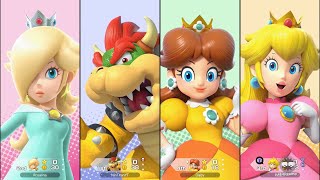 Super Mario Party Jamboree - Bowser vs Peach vs Daisy vs Rosalina - King Bowser's Keep