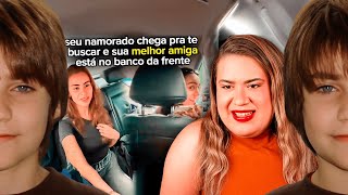 MINHA AMIGA NÃO DEIXOU EU SENTAR NA FRENTE COM MEU NAMORADO | mount reage