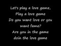 Love Game Lady GaGa lyrics