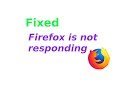 Firefox is already running but is not responding