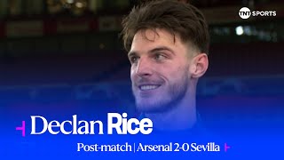 😎 Declan Rice reflects on massive #UCL win | Arsenal 2-0 Sevilla | Champions League