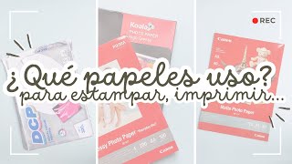 🖨️ Tipos de papel para ESTAMPAR con sellos e IMPRIMIR Tarjetas de PL, FOTOS y PAPELES SCRAPBOOKING ✨