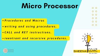 Procedure and Macros in Microprocessor
