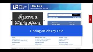 Finding Articles by Title (Old Ebsco UI)